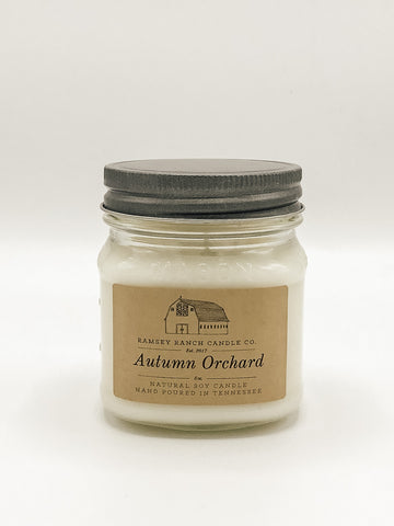 Autumn Orchard 8 oz Mason Jar