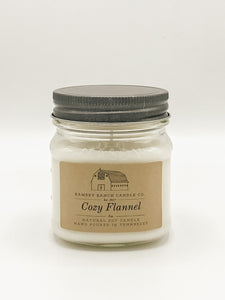 Cozy Flannel 8 oz Mason Jar