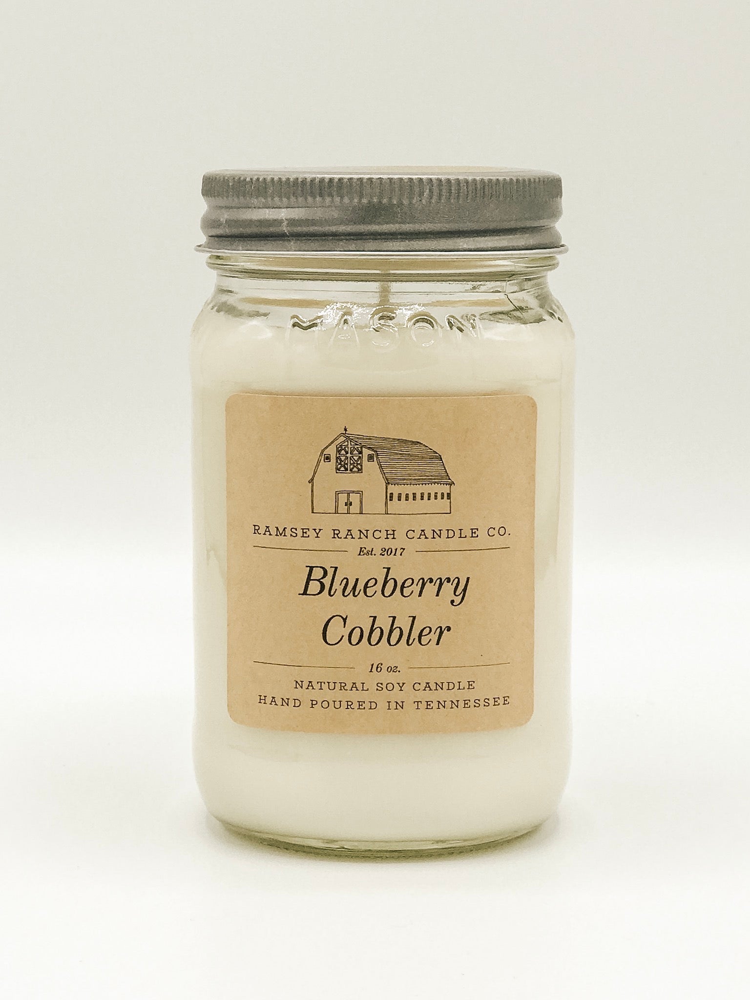Blueberry Cobbler 16 oz Mason Jar