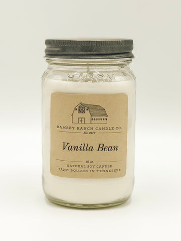 Vanilla Bean 16 oz Mason Jar