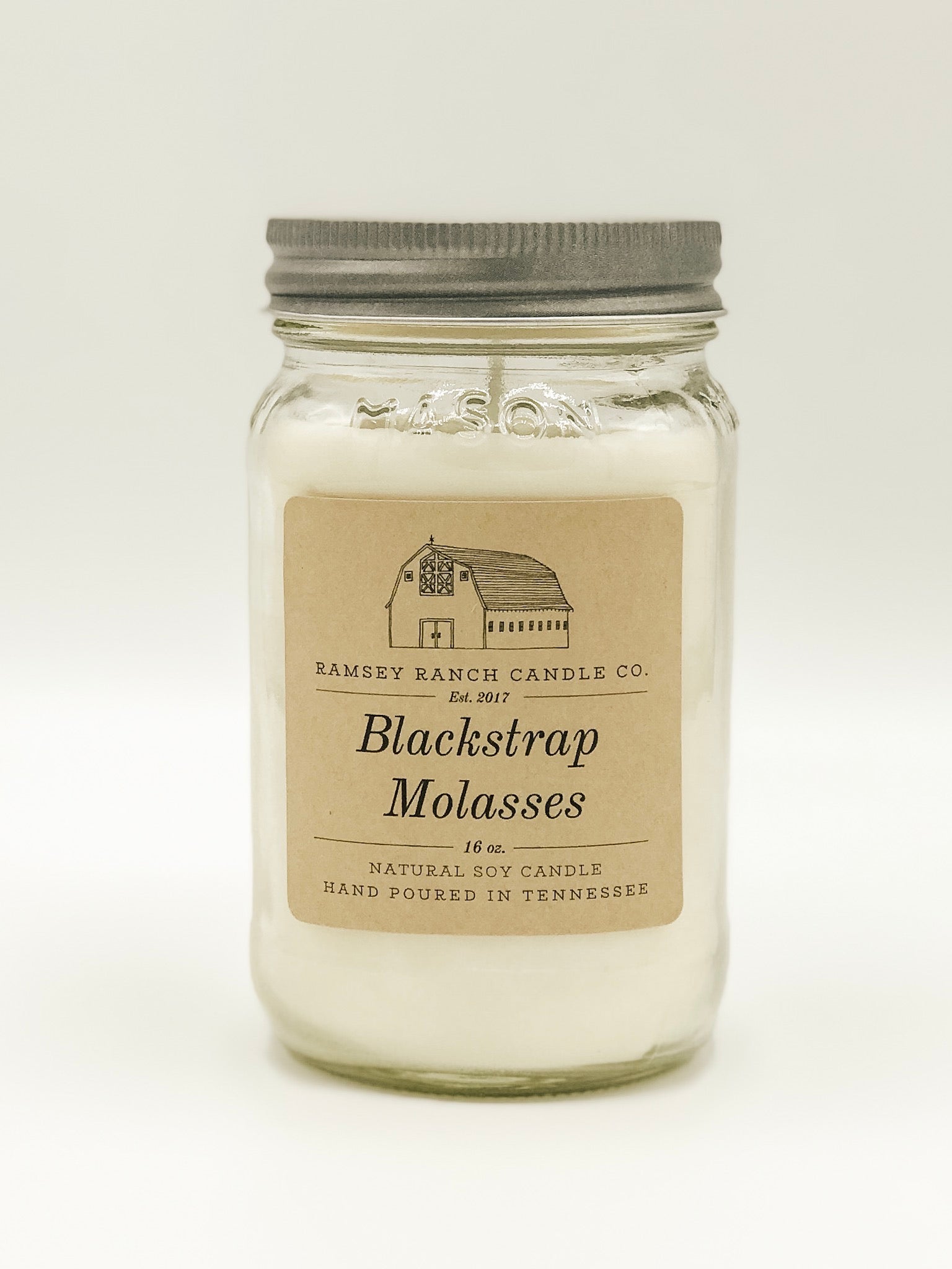 Blackstrap Molasses 16 oz Mason Jar