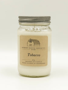 Tobacco 16 oz Mason Jar
