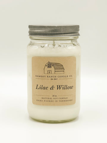 Lilac & Willow 16 oz Mason Jar