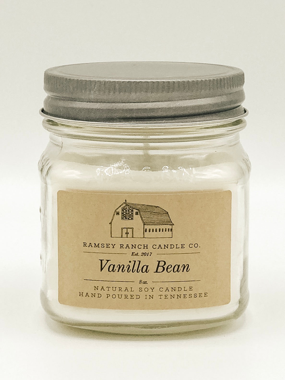 Vanilla Bean 8 oz Mason Jar