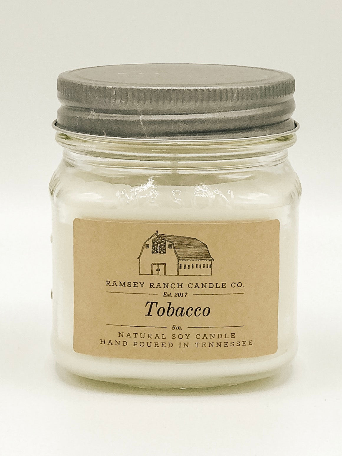 Tobacco 8 oz Mason Jar