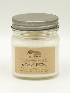 Lilac & Willow 8 oz Mason Jar