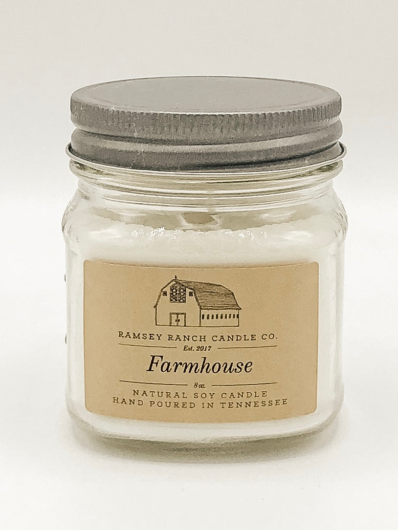 Farmhouse 8 oz Mason Jar
