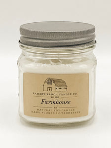 Farmhouse 8 oz Mason Jar