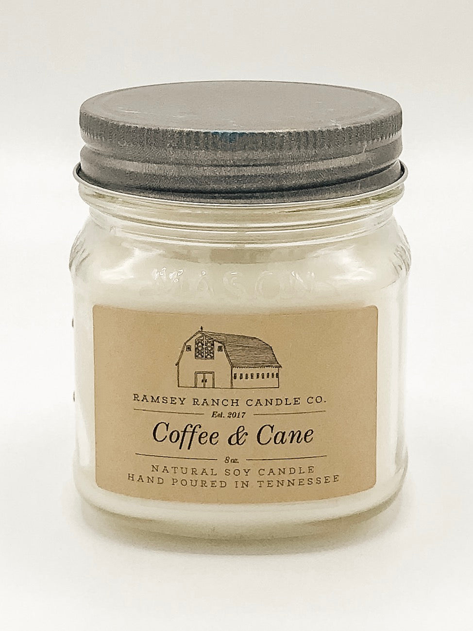 Coffee & Cane 8 oz Mason Jar