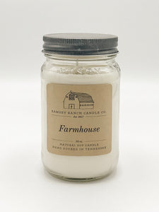 Farmhouse 16 oz Mason Jar