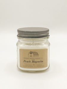 Peach Magnolia 8 oz Mason Jar