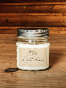 Christmas Cookies 8 oz Mason Jar